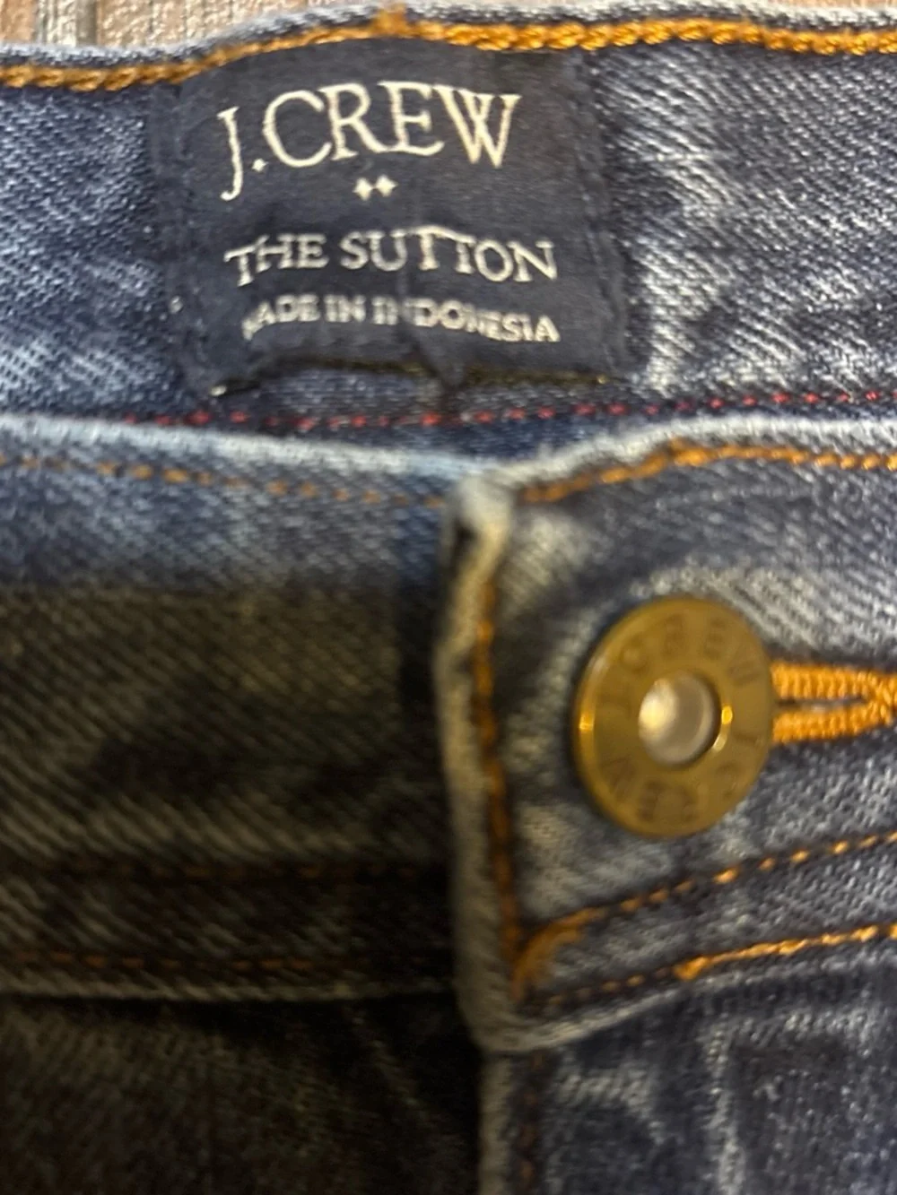 J. Crew Slim Straight Men's Jeans in Mid Blue Wash